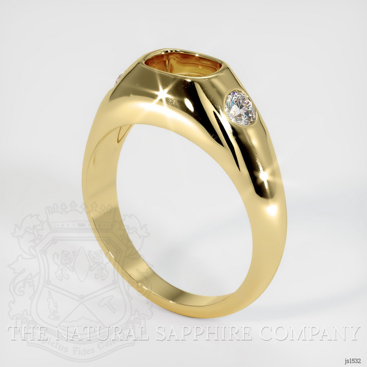 18K Yellow Gold Men's Ring Setting
