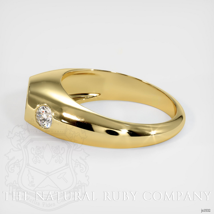 18K Yellow Gold Men's Ring Setting