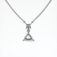 Platinum 950 Accent Stones Pendant Setting Video