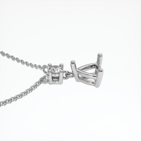 Platinum 950 Accent Stones Pendant Setting Image