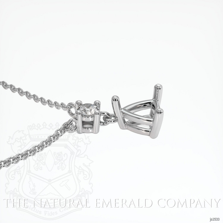 Platinum 950 Accent Stones Pendant Setting