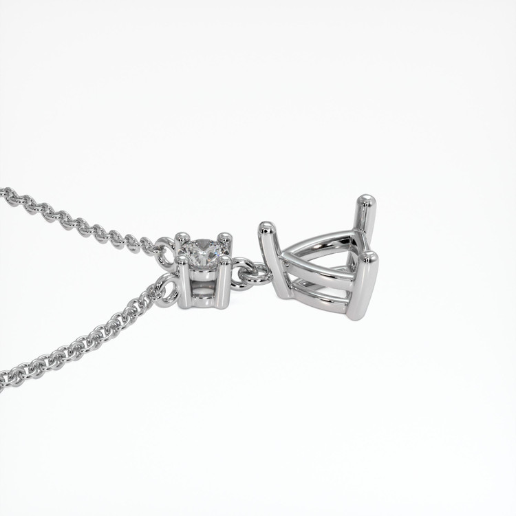 Platinum 950 Accent Stones Pendant Setting