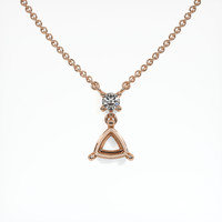 14K Rose Gold Accent Stones Pendant Setting Video