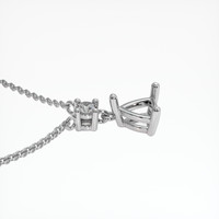 10K White Gold Accent Stones Pendant Setting Image