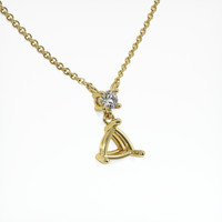 10K Yellow Gold Accent Stones Pendant Setting Image
