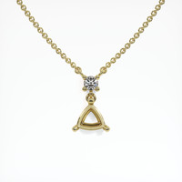 14K Yellow Gold Accent Stones Pendant Setting Video