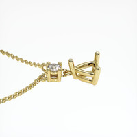 14K Yellow Gold Accent Stones Pendant Setting Image
