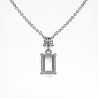 Platinum 950 Accent Stones Necklace Setting Video