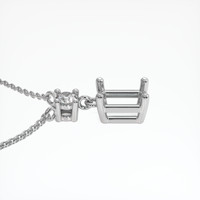 Platinum 950 Accent Stones Necklace Setting Image