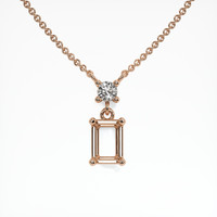 14K Rose Gold Accent Stones Necklace Setting Video