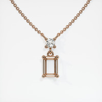 14K Rose Gold Accent Stones Necklace Setting Video