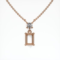 14K Rose Gold Accent Stones Necklace Setting Video