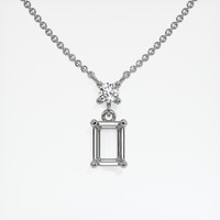 10K White Gold Accent Stones Necklace Setting Video