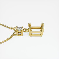 10K Yellow Gold Accent Stones Necklace Setting Image