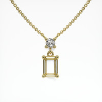 18K Yellow Gold Accent Stones Necklace Setting Video