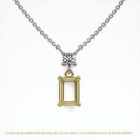 14K Yellow & White Accent Stones Necklace Setting Video