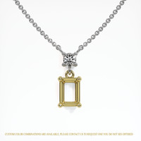 18K Yellow & White Accent Stones Necklace Setting Video