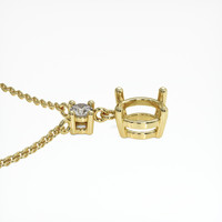 10K Yellow Gold Accent Stones Necklace Setting Image