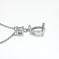 10K White Gold Accent Stones Necklace Setting Image
