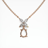 14K Rose Gold Accent Stones Pendant Setting Video