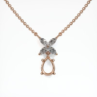 14K Rose Gold Accent Stones Pendant Setting Video