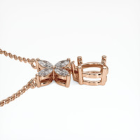 14K Rose Gold Accent Stones Pendant Setting Image