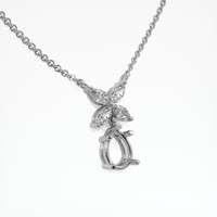 Silver Accent Stones Pendant Setting Image