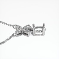 10K White Gold Accent Stones Pendant Setting Image