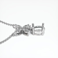 18K White Gold Accent Stones Pendant Setting Image