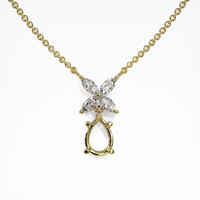 10K Yellow Gold Accent Stones Pendant Setting Video