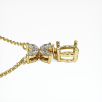 10K Yellow Gold Accent Stones Pendant Setting Image