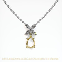 18K Yellow & White Accent Stones Pendant Setting Video