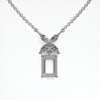 Platinum 950 Accent Stones Pendant Setting Video