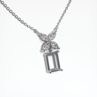 Platinum 950 Accent Stones Pendant Setting Image