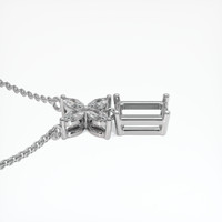 Platinum 950 Accent Stones Pendant Setting Image