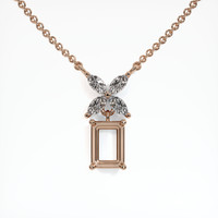 14K Rose Gold Accent Stones Pendant Setting Video