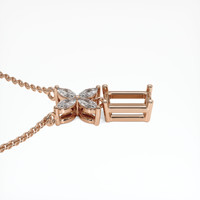 14K Rose Gold Accent Stones Pendant Setting Image