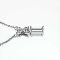 10K White Gold Accent Stones Pendant Setting Image