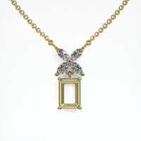14K Yellow Gold Accent Stones Pendant Setting Video