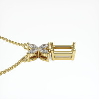 14K Yellow Gold Accent Stones Pendant Setting Image