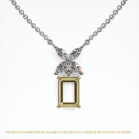 14K Yellow & White Accent Stones Pendant Setting Video