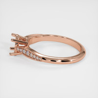 14K Rose Gold Pave Ring Setting Image