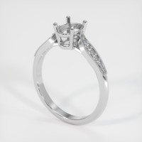 14K White Gold Pave Ring Setting Video