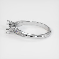 14K White Gold Pave Ring Setting Image