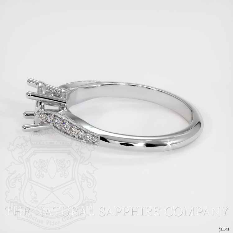 18K White Gold Pave Ring Setting