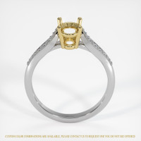14K Yellow & White Pave Ring Setting Image