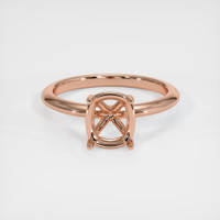 14K Rose Gold Solitaire Ring Setting Image