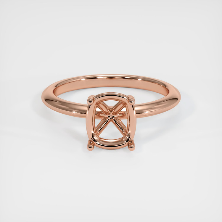 14K Rose Gold Solitaire Ring Setting