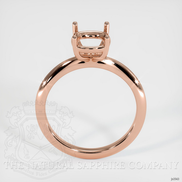 14K Rose Gold Solitaire Ring Setting