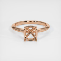 18K Rose Gold Solitaire Ring Setting Image